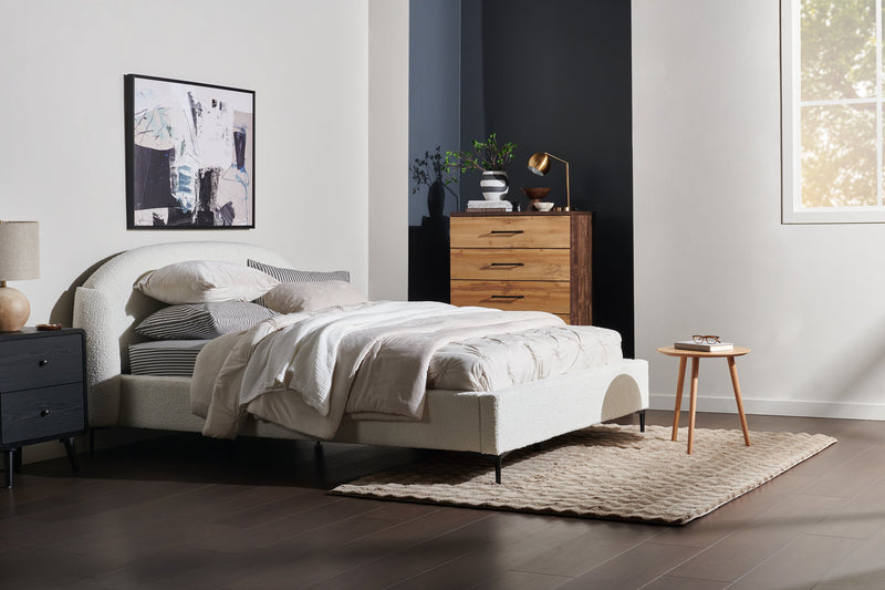 Carpette Dream Step à bulles en fausse fourrure taupe avec mousse à mémoire de forme - 5 pi x 7 pi