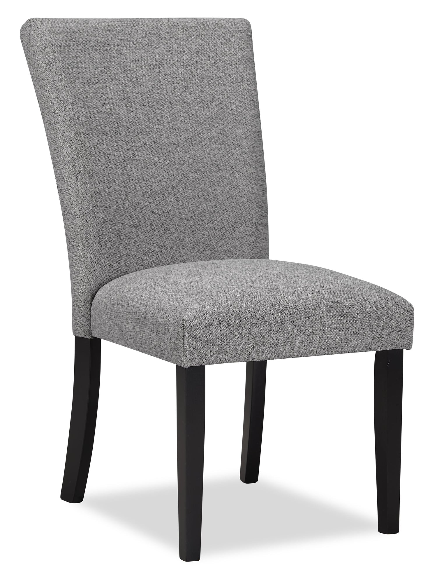 Lot de 2 chaises de salle à manger en microfibre anthracite | Leroy Merlin Lot de 2 chaises de salle à manger en microfibre anthracite | Leroy Merlin