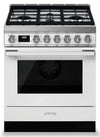 Cuisinière à gaz Smeg Portofino de 3,6 pi3 - CPF30UGGWH