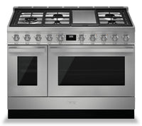 Cuisinière hybride à double four Smeg Portofino de 6 pi3 - CPF48UGMX