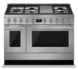 Cuisinière hybride à double four Smeg Portofino de 6 pi3 - CPF48UGMX