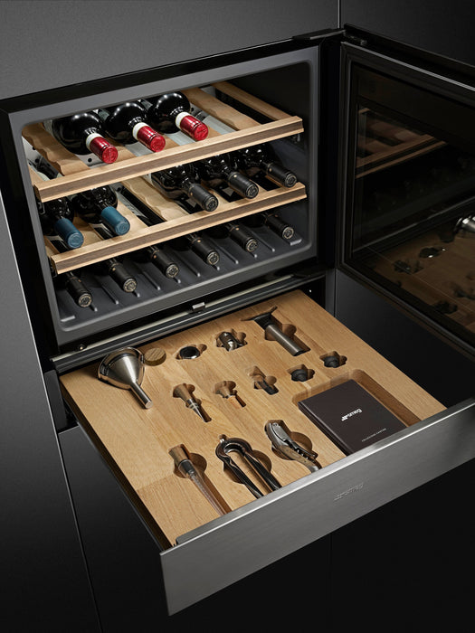 Tiroir sommelier Smeg de 24 po - CPS315X
