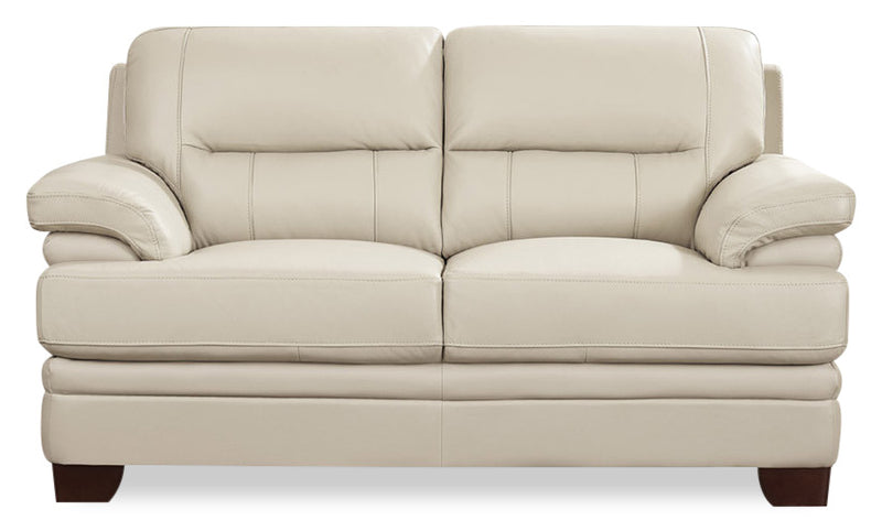 Luxor Causeuse en cuir – Vanille