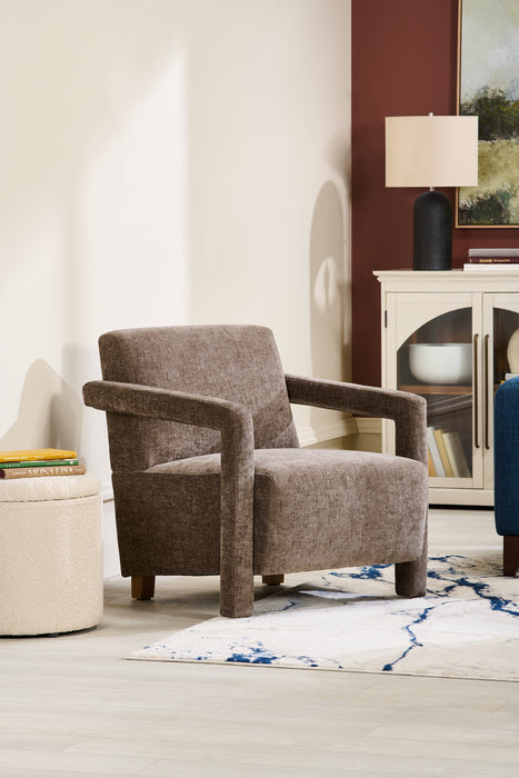 Fauteuil d’appoint Demi de 30 po d’apparence lin - brun