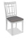 ["Chaise de salle à manger Dena en tissu d’apparence lin - gris tourterelle"]
