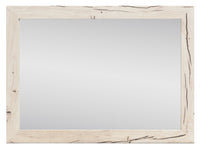  Miroir de commode de chambre à coucher Derekson - blanc rustique