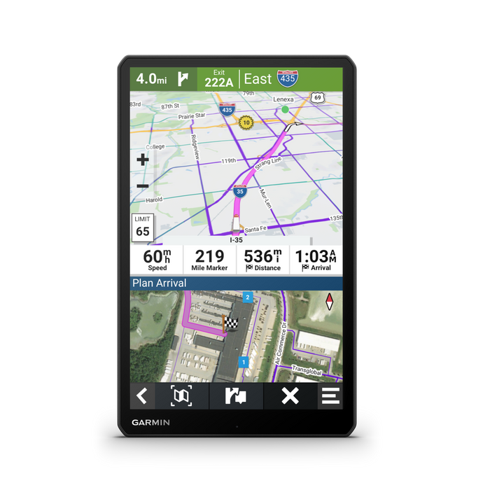 Garmin Dēzl™ Otr1010 10\" Gps De Camion - Camera De Tableau De Bord Avec Itineraires Personnalises Et Ecran Tactile De 10\"