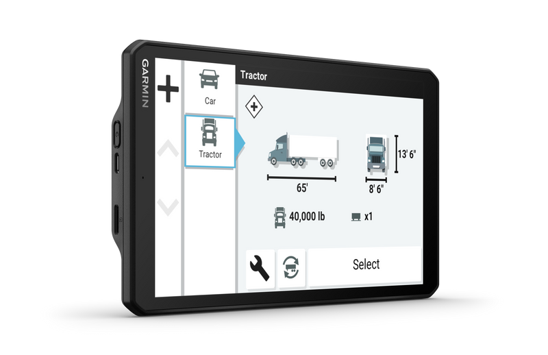Garmin Dēzl™ Otr810 Gps De Navigation Pour Camions De 8\" - Camera De Tableau De Bord Avec Itineraires Personnalises Et Ecran Tactile De 8\"