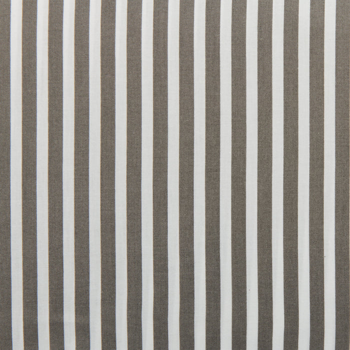 Ensemble de draps Striped de 4 pièces en coton pour très grand lit - gris foncé