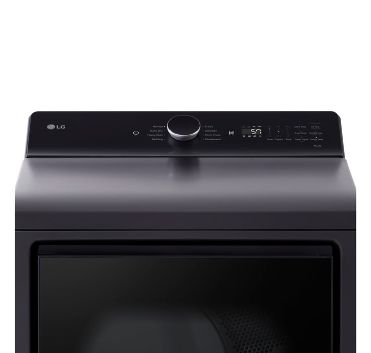 Laveuse à chargement par le haut LG 6,1 pi³ avec EasyUnload et sécheuse électrique LG 7,3 pi³ avec EasyLoad - noires
