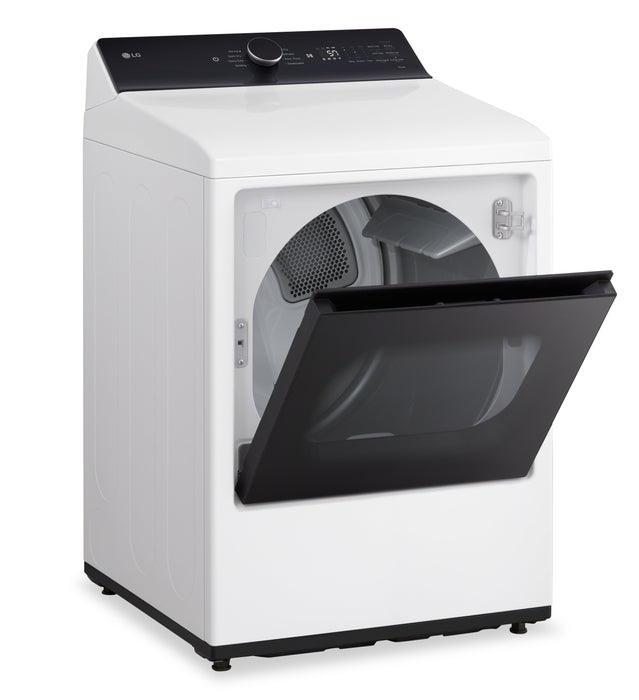 Laveuse à chargement par le haut LG 6,1 pi³ avec EasyUnload et sécheuse électrique LG 7,3 pi³ avec EasyLoad - blanches