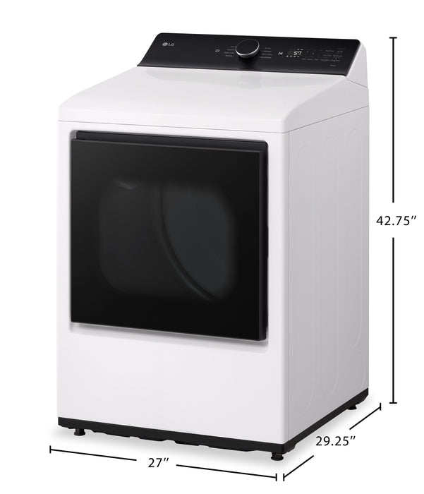 Sécheuse électrique LG de 7,3 pi³ - blanche - DLE8400WE