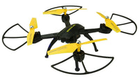 Drone quadrirotor X-11 Stratosphere de Sky Rider jaune avec caméra Wi-Fi (DRW311B)