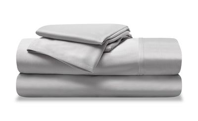 BEDGEAR Dri-Tec® 4-Piece Queen Split Head Sheet Set - Light Grey | Ensemble de draps Dri-TecMD de BEDGEAR 4 pièces pour grand lit à tête divisée - gris clair