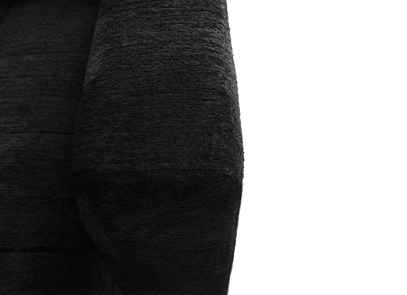 Sofa sectionnel modulaire à coulissement et inclinaison électriques de gauche Elevate de Scott Living 3 pièces en tissu de chenille - Ebony