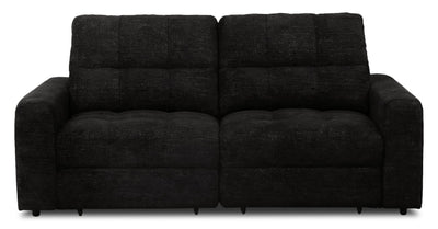 Scott Living Elevate Modular 82" Chenille Fabric Loveseat with Power Sliding - Ebony | Causeuse modulaire Elevate de Scott Living de 82 po en tissu en chenille avec coulissement électrique - ebony
