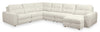 Sofa sectionnel modulaire à coulissement et inclinaison électriques de droite Elevate de Scott Living 6 pièces en tissu de chenille - beige