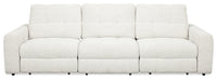  Sofa modulaire Elevate de Scott Living de 115 po en tissu en chenille avec coulissement électrique - beige