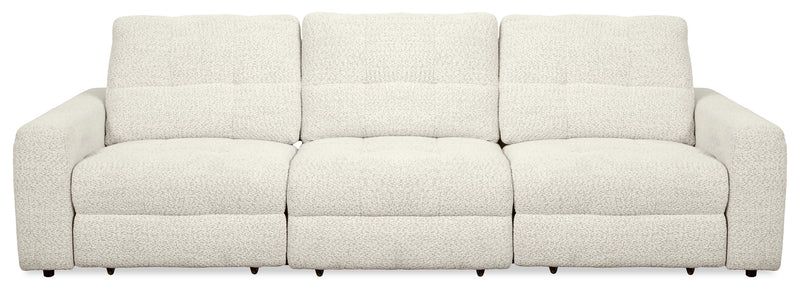 Sofa modulaire Elevate de Scott Living de 115 po en tissu en chenille avec coulissement électrique - beige