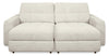 Causeuse modulaire Elevate de Scott Living de 82 po en tissu en chenille avec coulissement électrique - beige