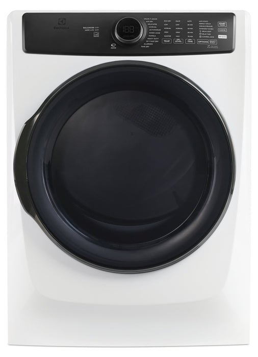 Laveuse à chargement frontal Perfect SteamMC de 5,2 pi³ et sécheuse à gaz de 8 pi³ Electrolux - blanches 
