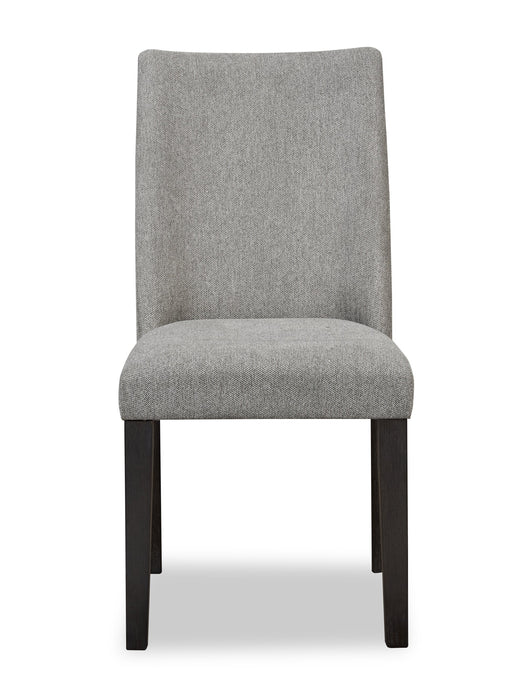 Chaise de salle à manger Emery en tissu de polyester - anthracite