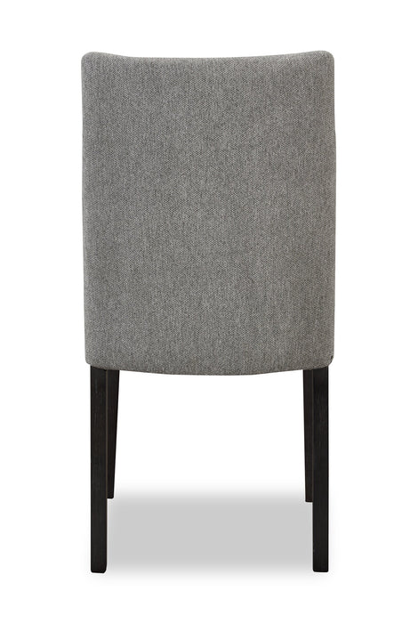 Chaise de salle à manger Emery en tissu de polyester - anthracite