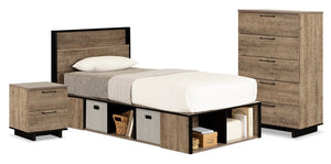 Everley Five-Piece Twin Bedroom Package | Ensemble de chambre à coucher Everley 5 pièces avec lit simple