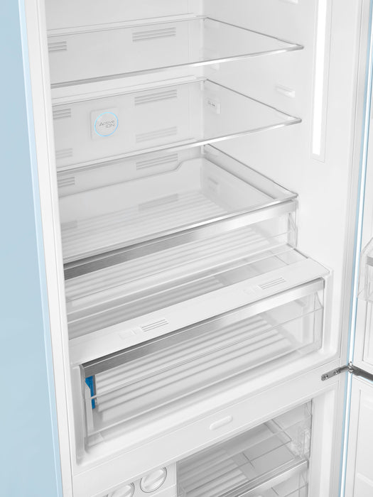 Réfrigérateur Smeg rétro de 18 pi3 à congélateur inférieur - FAB38URPB