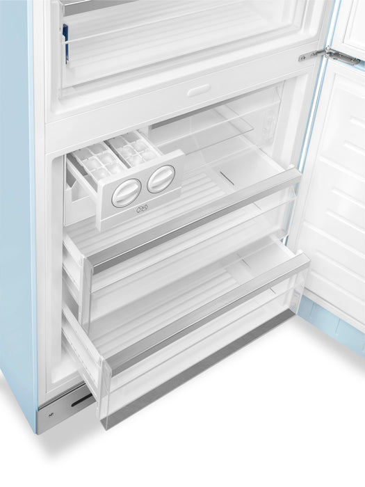 Réfrigérateur Smeg rétro de 18 pi3 à congélateur inférieur - FAB38URPB