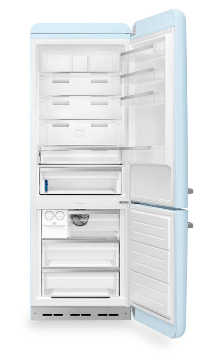 Réfrigérateur Smeg rétro de 18 pi3 à congélateur inférieur - FAB38URPB
