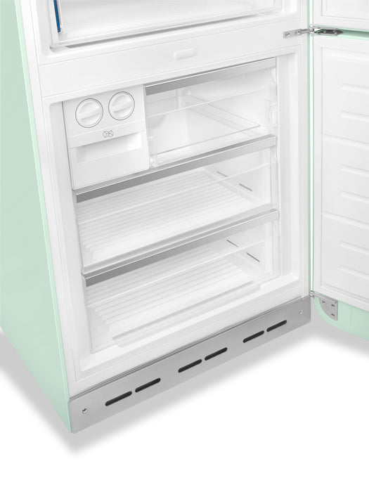 Réfrigérateur Smeg rétro de 18 pi3 à congélateur inférieur - FAB38URPG