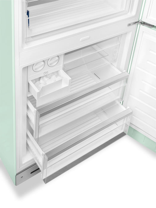 Réfrigérateur Smeg rétro de 18 pi3 à congélateur inférieur - FAB38URPG