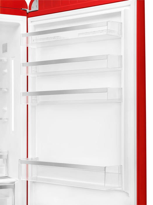 Réfrigérateur Smeg rétro de 18 pi3 à congélateur inférieur - FAB38URRD