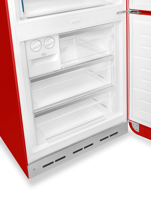 Réfrigérateur Smeg rétro de 18 pi3 à congélateur inférieur - FAB38URRD
