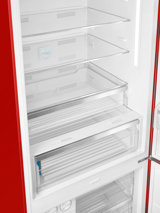 Réfrigérateur Smeg rétro de 18 pi3 à congélateur inférieur - FAB38URRD