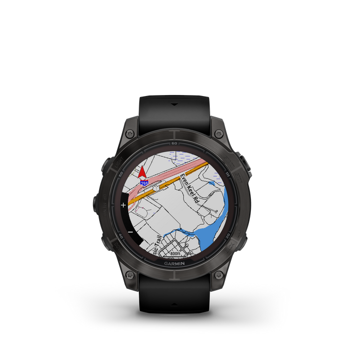 Garmin Fenix® 7 Pro Montre Gps Intelligente - Suivi De La Sante Avec Chargement Solaire, 42 Mm - Gris Carbone