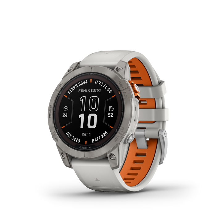 Garmin Fenix® 7 Pro Montre Gps Intelligente - Suivi De La Sante Avec Chargement Solaire, 47 Mm - Titane