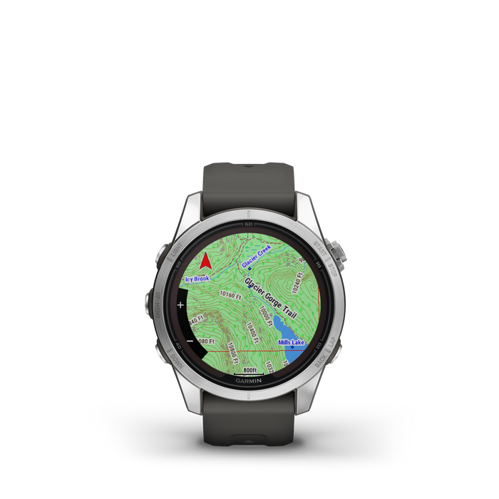 Garmin Fenix® 7s Pro Montre Gps Intelligente - Suivi De La Sante Avec Chargement Solaire, 42 Mm - Argent