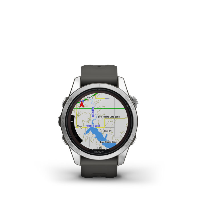 Garmin Fenix® 7s Pro Montre Gps Intelligente - Suivi De La Sante Avec Chargement Solaire, 42 Mm - Argent