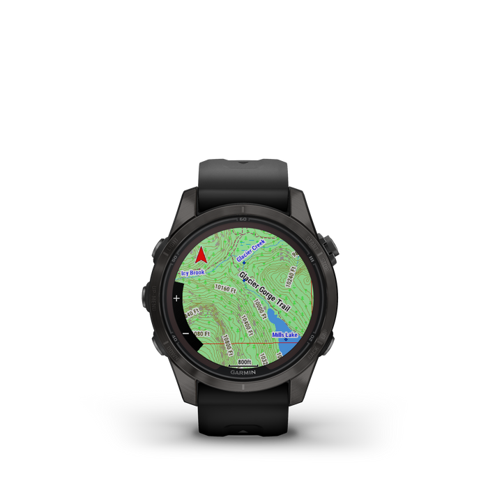 Garmin Fenix® 7s Pro Montre Gps Intelligente - Suivi De La Sante Avec Chargement Solaire, 42 Mm - Gris Carbone
