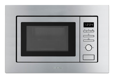 Smeg 0.7 Cu. Ft. Built-In Microwave with Trim Kit - FMIU020X|Four à micro-ondes encastré Smeg de 0,7 pi3 avec trousse d'encastrement - FMIU020X