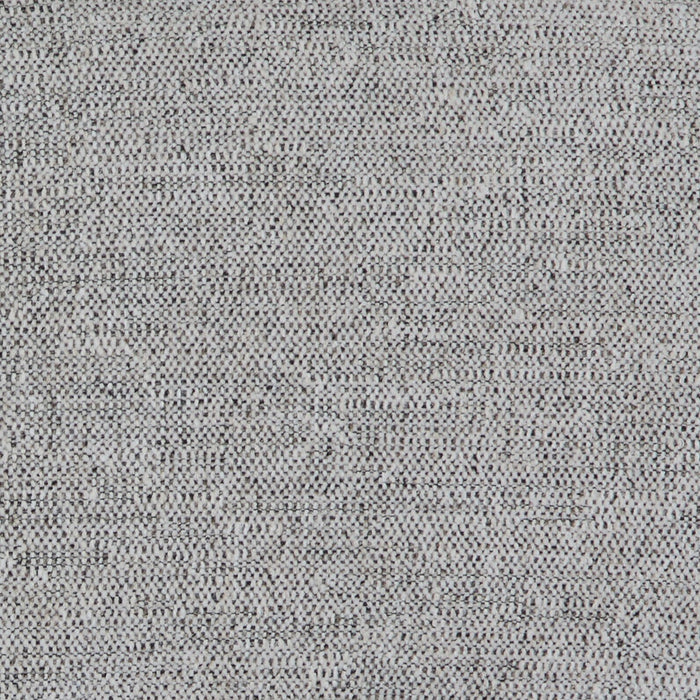 Sofa sectionnel modulaire Fusion 6 pièces en tissu de chenille gris argenté avec coussins de dossier amovibles en duvet et plumes