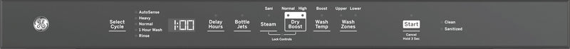 Lave-vaisselle GE à commandes sur le dessus avec cycle de désinfection - GDT670SMVES