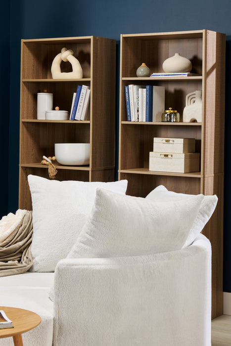 Bibliothèque Grady de 24,5 po à 5 tablettes - chêne d’été 