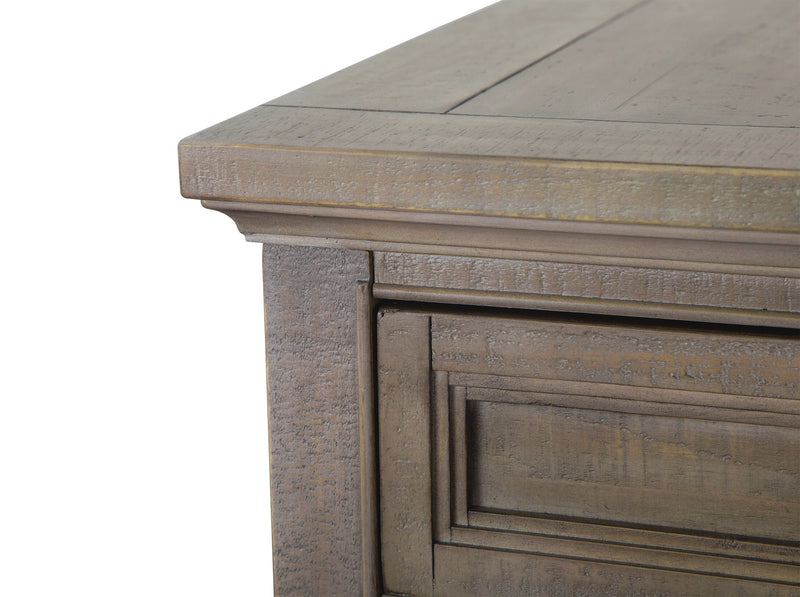 Table de bout traditionnelle Hanson de 20 po en pin - gris tourterelle