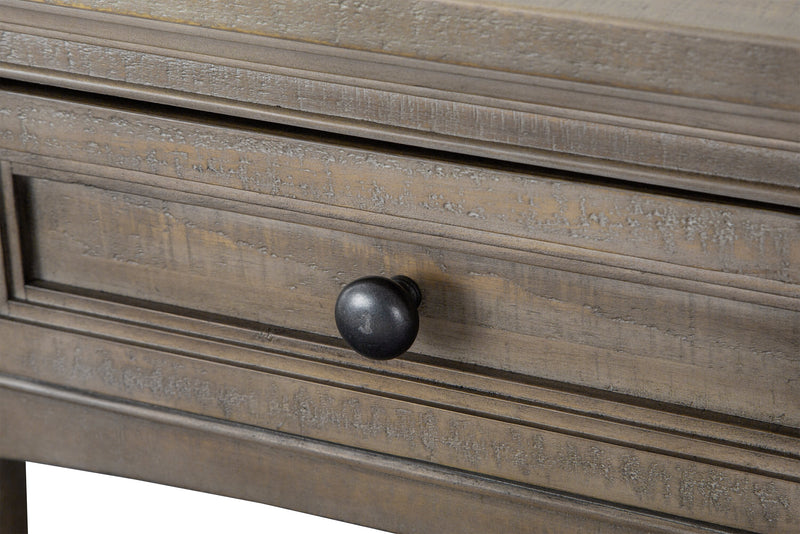 Table de bout traditionnelle Hanson de 20 po en pin - gris tourterelle