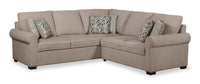  Sofa sectionnel de gauche Haven de Scott Living 2 pièces en tissu de chenille - taupe