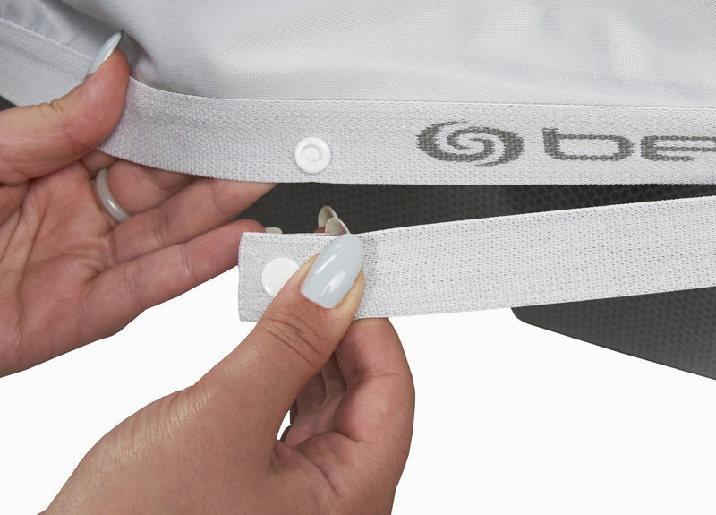 Ensemble de draps Hyper-CottonMC de BEDGEAR 5 pièces pour très grand lit divisé – gris clair