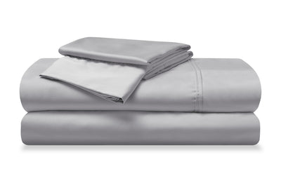 BEDGEAR Hyper-Cotton™ 4-Piece King Split Head Sheet Set - Light Grey | Ensemble de draps Hyper-CottonMC de BEDGEAR 4 pièces pour très grand lit à tête divisée - gris clair